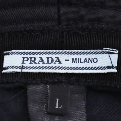 PRADA Racing Logo Nylon Bucket Hat Black Size L