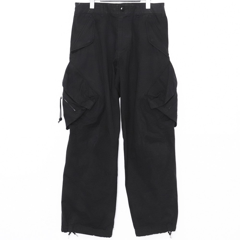 NVRFRGT 24AW 3D Twisted Cargo Pants Black Size 2