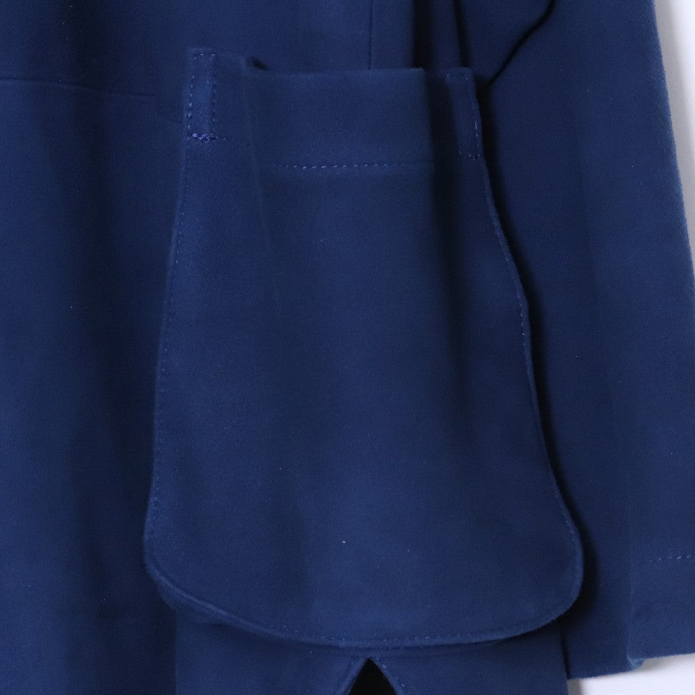 PORTER CLASSIC Suede Leather Shirt Buttons Blue Jacket Size 1