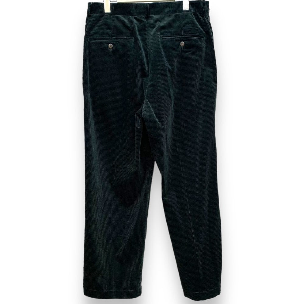 WACKO MARIA 24SS Green Corduroy Pleated Casual Pants Size L