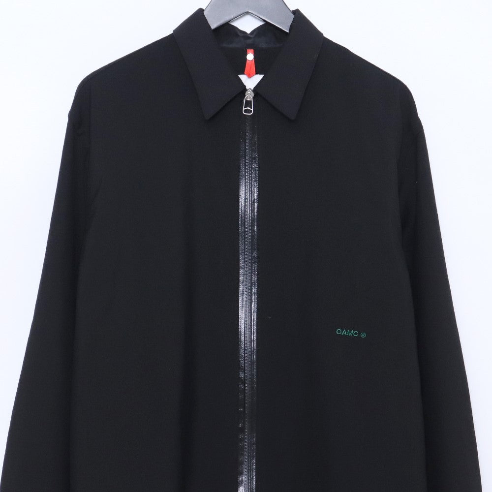 OAMC BLACK IAN SHIRT Zip Button Up Shirt Black Size S