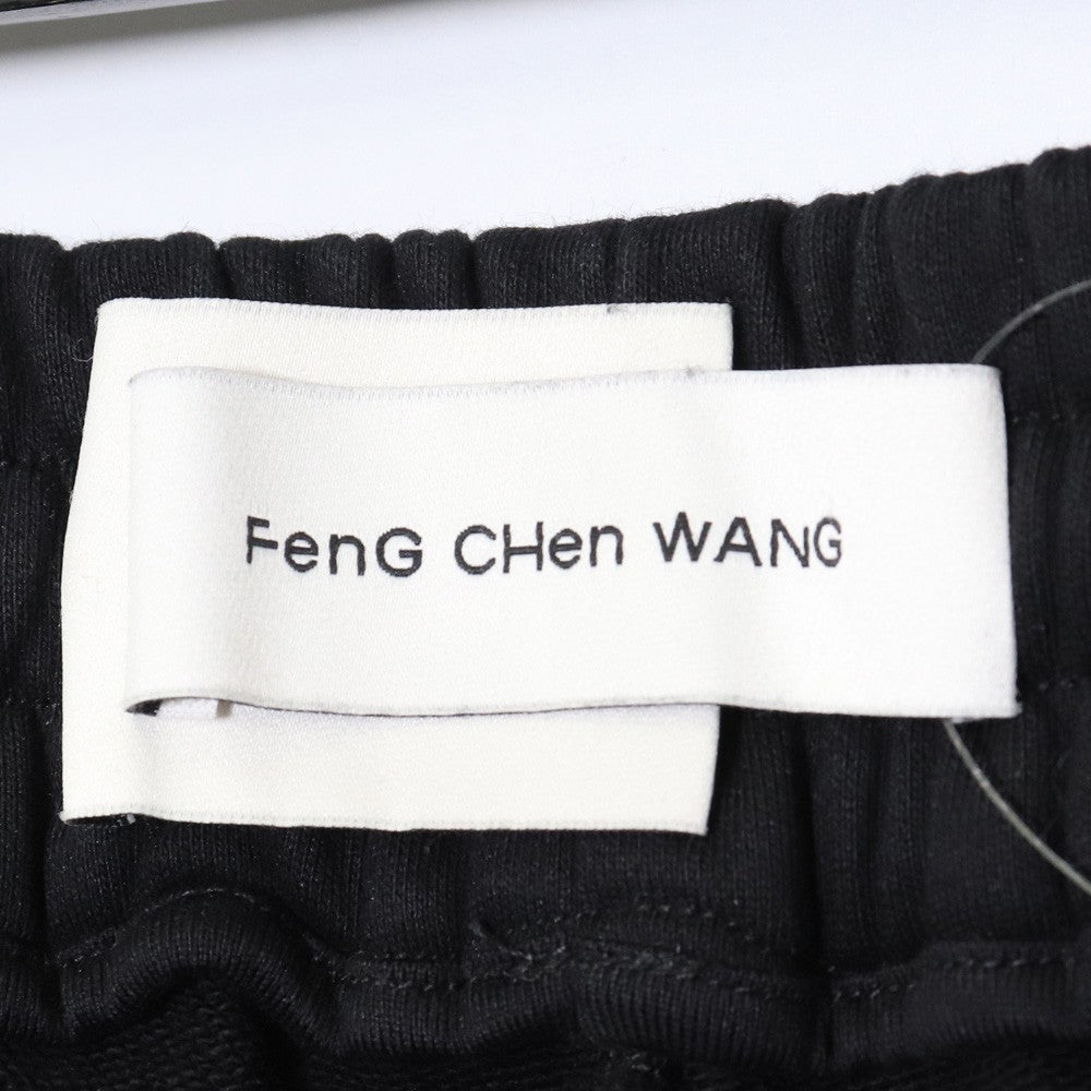 FENG CHEN WANG Striped Pocket Sweat Pants Black Size XS