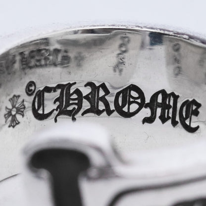 CHROME HEARTS LG Scroll Label Ring Silver Size ONE SIZE