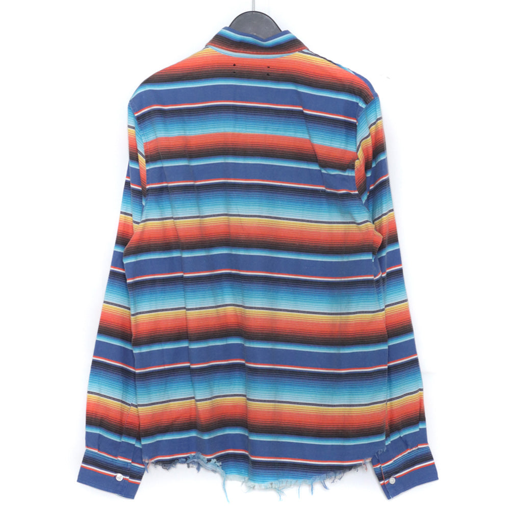 AMIRI Rainbow Border Long Sleeve Shirt Multi Size M