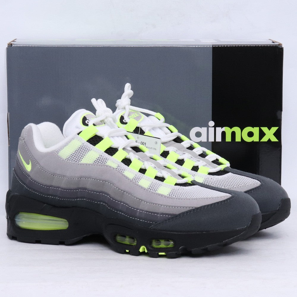 NIKE Women's Air Max 95 Big Bubble Neon Yellow Sneakers Size 27cm