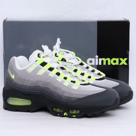 NIKE Women's Air Max 95 Big Bubble Neon Yellow Sneakers Size 27cm