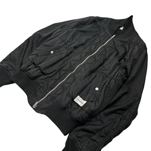 UNDERCOVER 17SS MA-1 Twill Bomber Jacket Black Size 1
