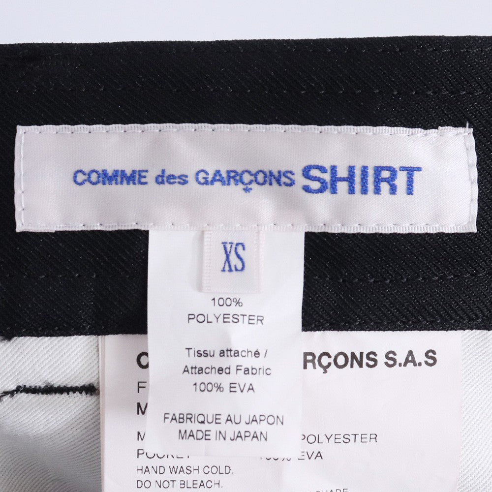 Comme des Garcons SHIRT EVA Back Pocket Pants Black Size XS