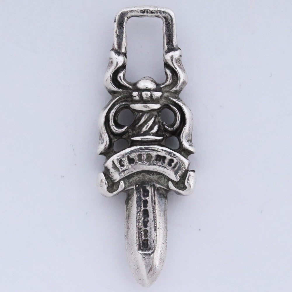CHROME HEARTS #5 Dagger Zip Charm Necklace Size #5