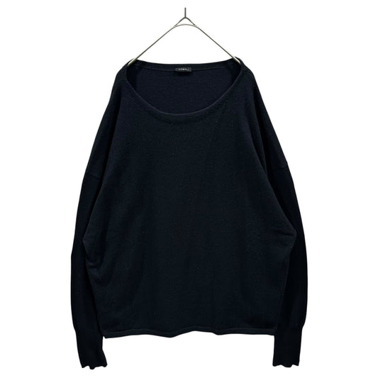 COMOLI 22AW Cashmere Knit Sweater Navy Size FREE