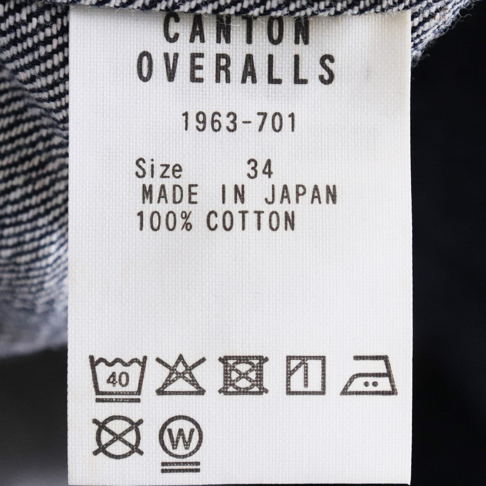 CANTON 1st One Wash Denim Jacket Indigo Size 34