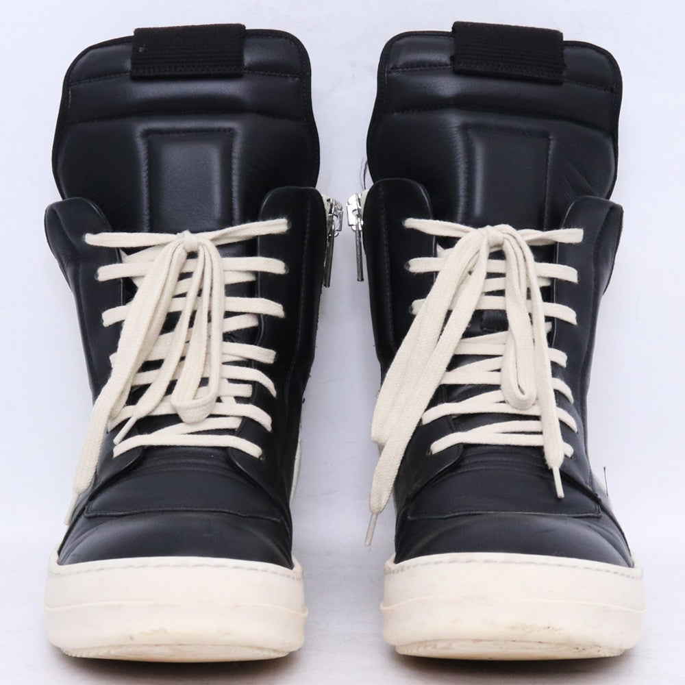 Rick Owens 22AW Geobasket Sneakers Black Milk Size EU 42
