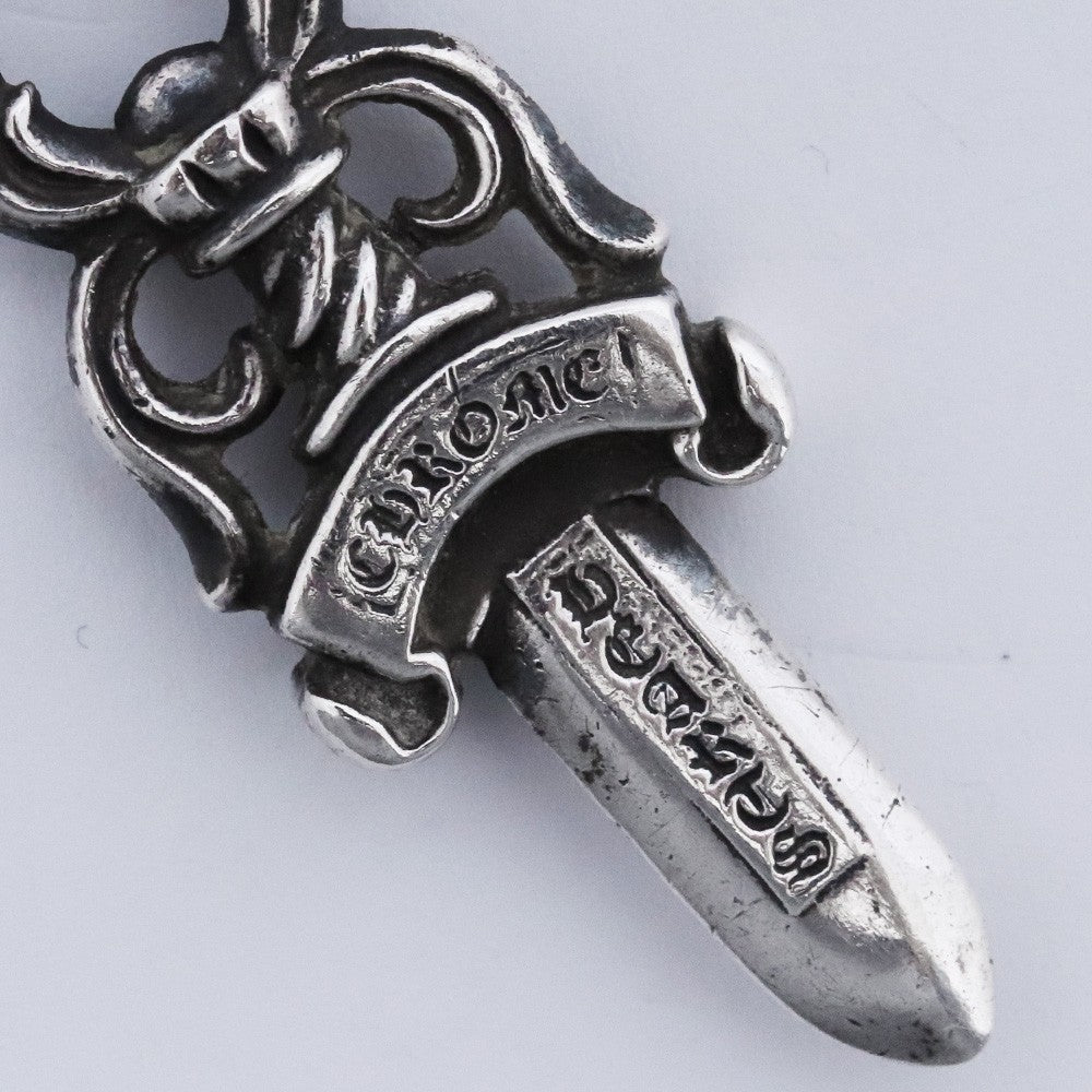 CHROME HEARTS #10 Old Dagger Necklace Silver Size #10