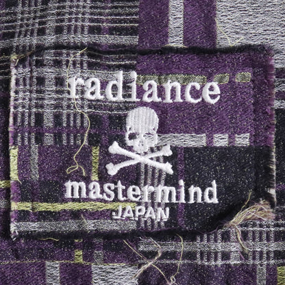 MASTERMIND JAPAN Radiance Skull Jacquard Shirt Purple Size S