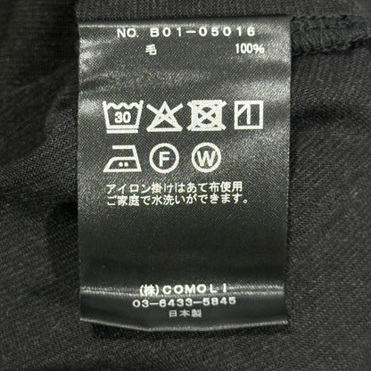 COMOLI 25SS Summer Wool Short Sleeve T-Shirt Gray Size 2