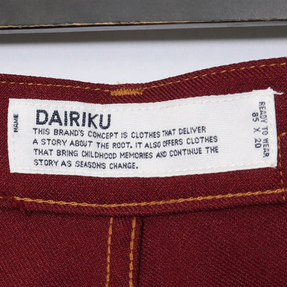 DAIRIKU Straight Flasher Pressed Pants 21AW Size 27