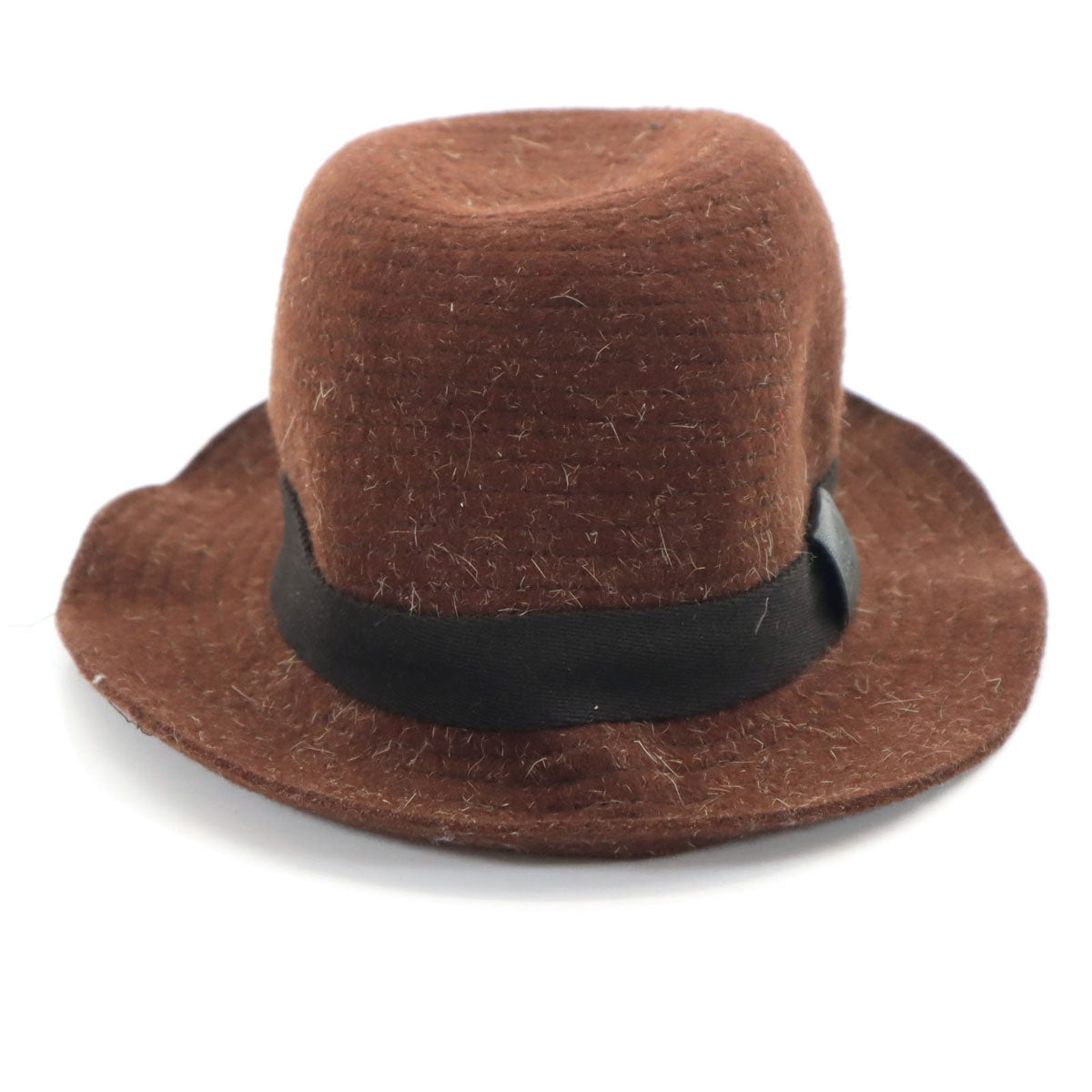 GUCCI Made in Italy Wool Hat Brown Size XL