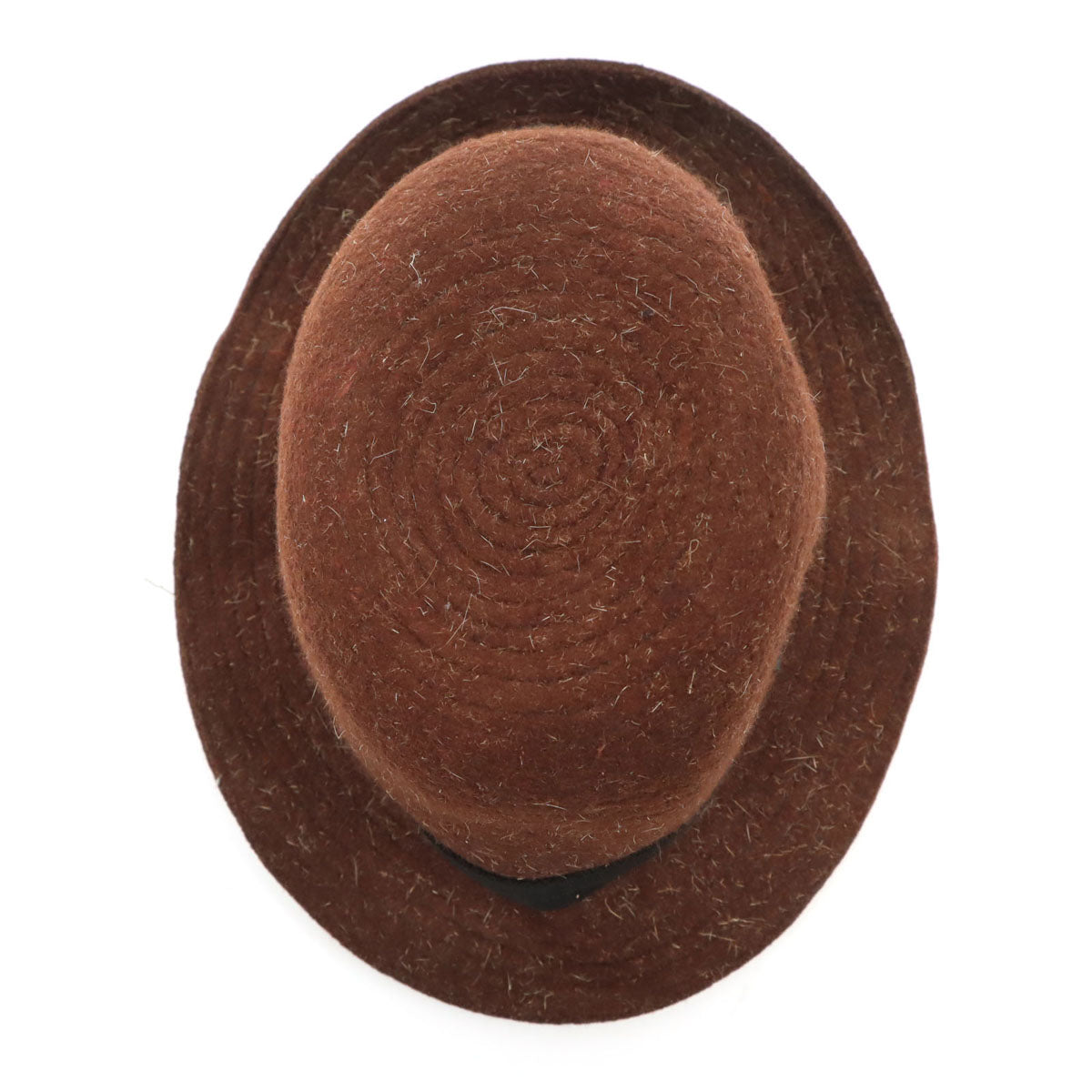 GUCCI Made in Italy Wool Hat Brown Size XL