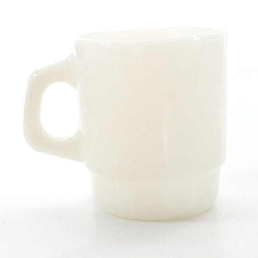 Fire-King Vintage USA Made McDonald's Milk Glass Mug White