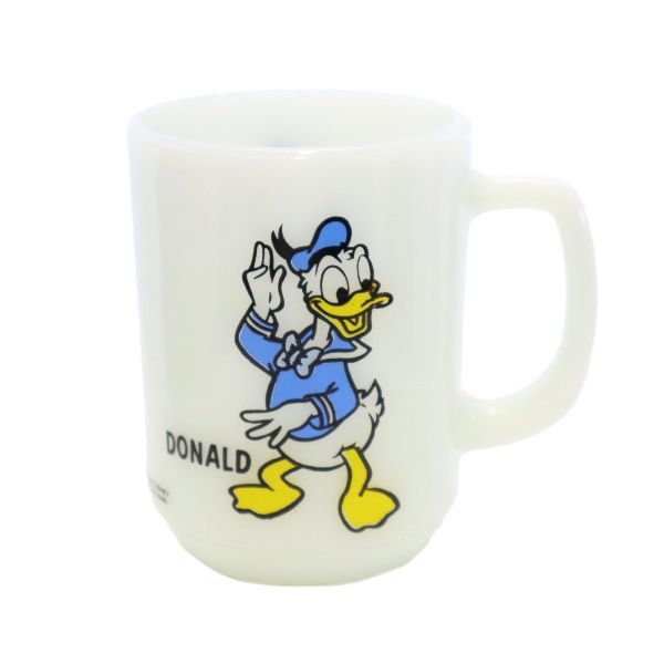 USA Fire-King 60s 70s Donald Duck Mug White