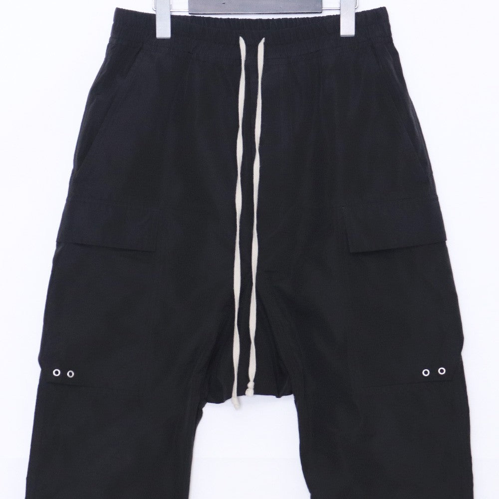 RICK OWENS 22SS Cargo Cropped Sarouel Pants Black Size 46