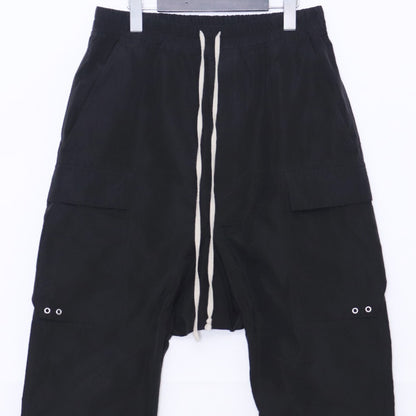 RICK OWENS 22SS Cargo Cropped Sarouel Pants Black Size 46