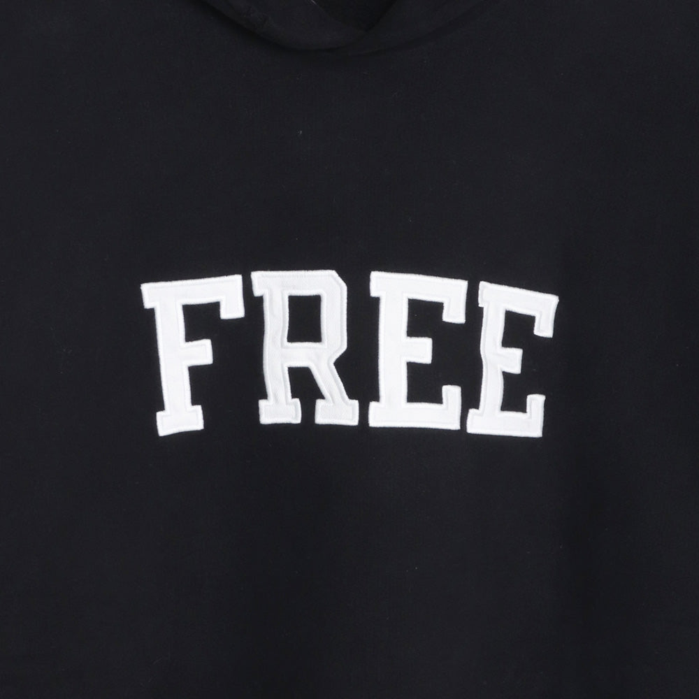 Balenciaga 21AW Free Embroidered Hoodie Black Size XS