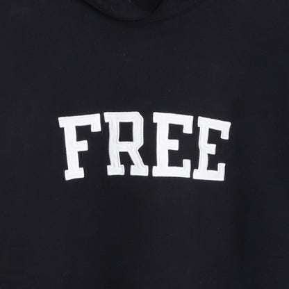 Balenciaga 21AW Free Embroidered Hoodie Black Size XS