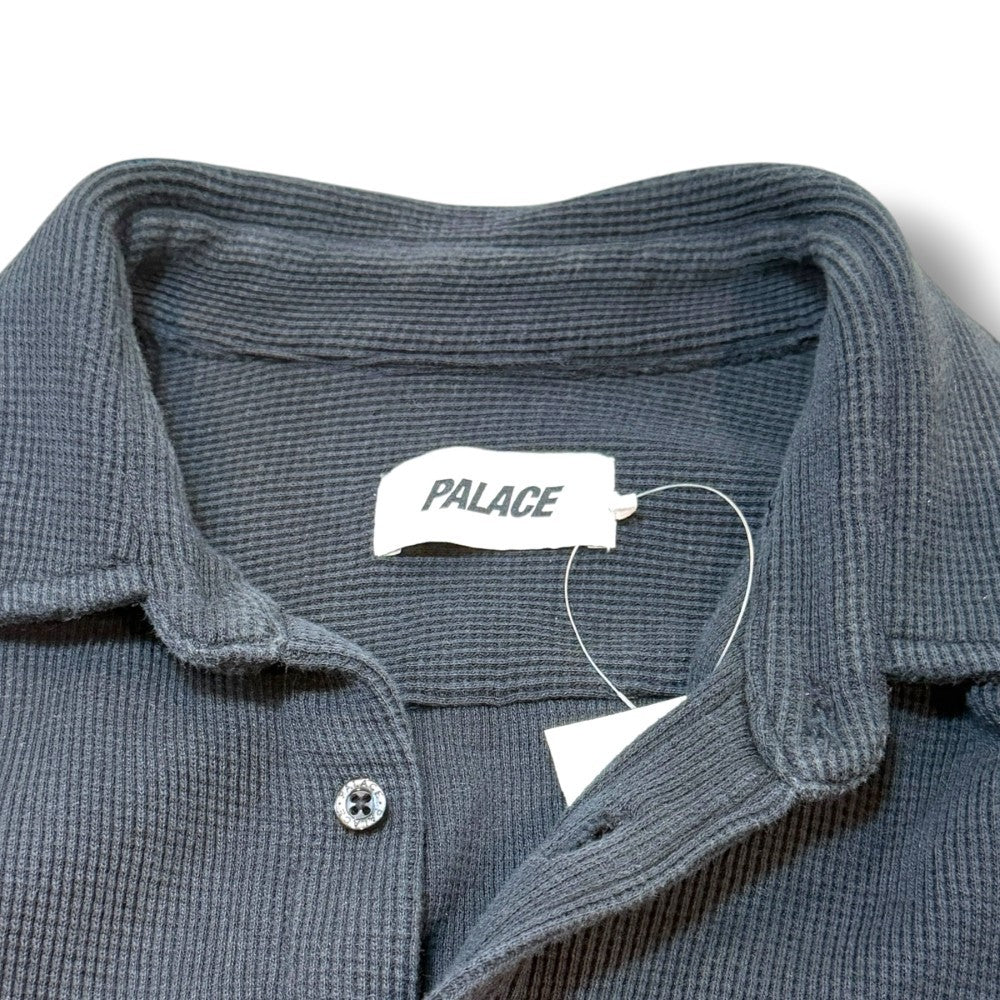 PALACE 24SS Waffle Long Sleeve Shirt Navy Size L