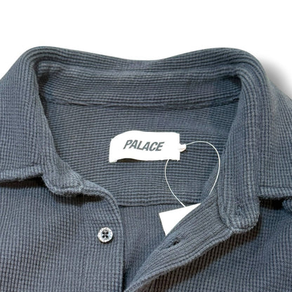 PALACE 24SS Waffle Long Sleeve Shirt Navy Size L