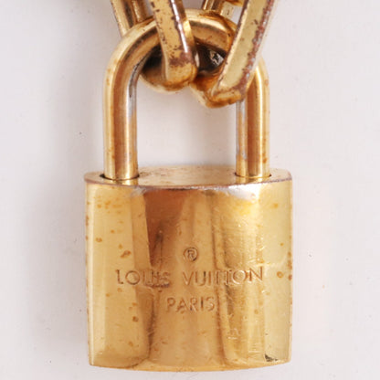 Louis Vuitton Gold LV Edge Cadena Necklace Size F