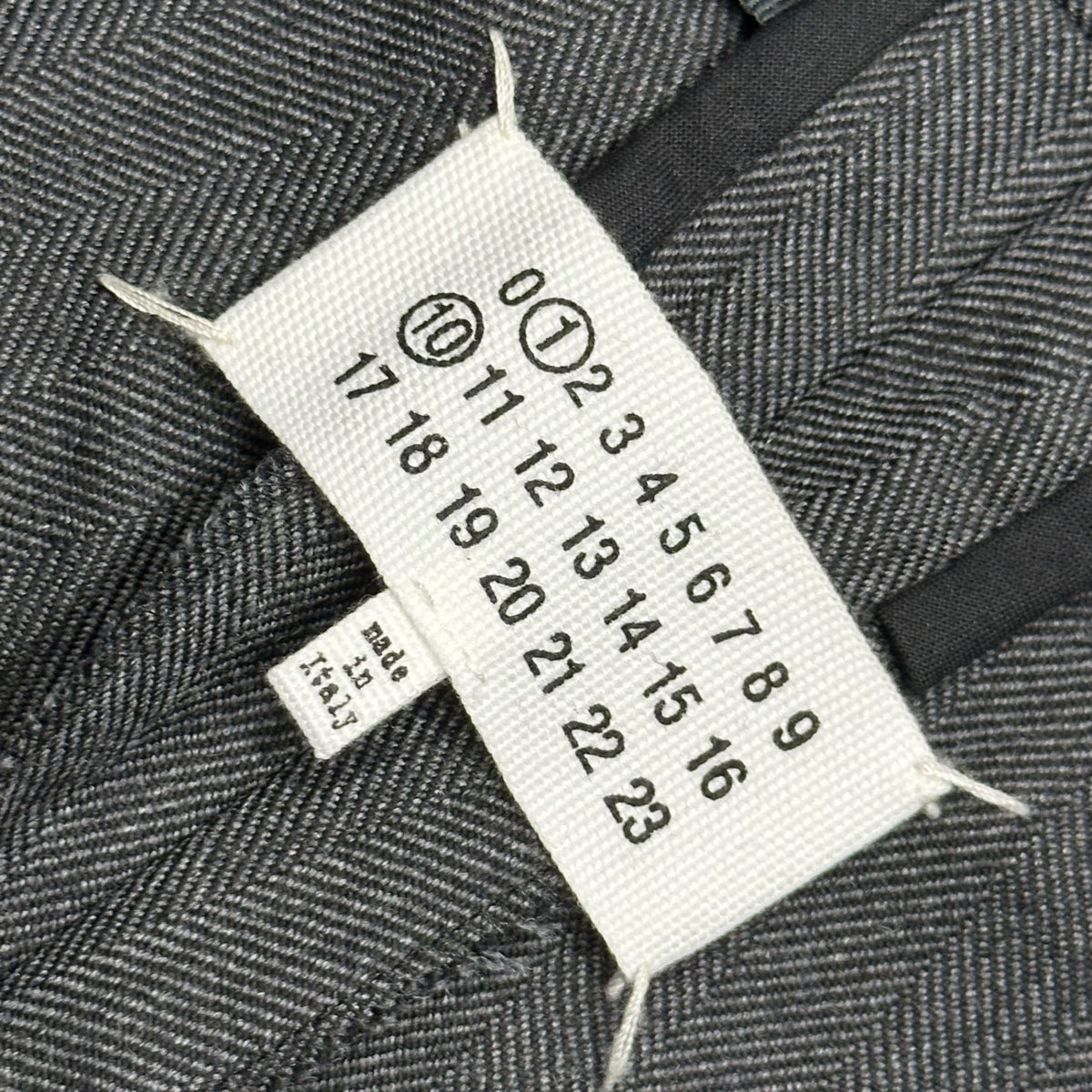 MAISON MARGIELA 22AW Herringbone Wool Suit Jacket Size 46