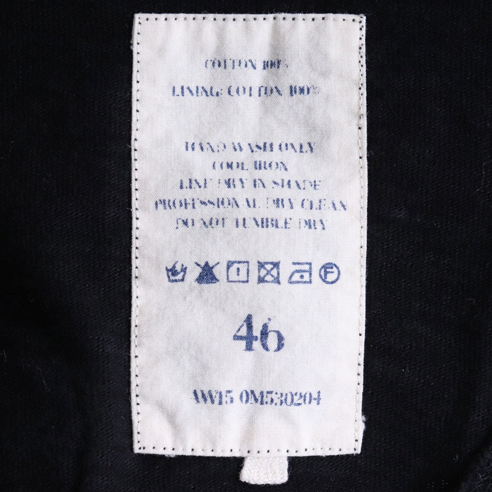 ZIGGY CHEN 15AW Wappen Long Sleeve Shirt Black Size 46