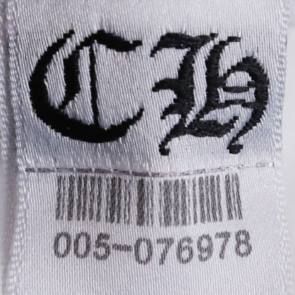CHROME HEARTS Old Scroll Label Collar T-Shirt White Size M