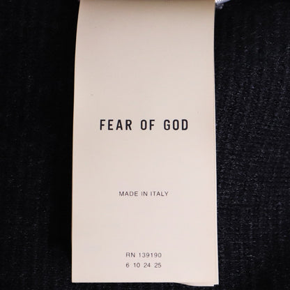 FEAR OF GOD Black Dropped Shoulder Crewneck Sweater Size L
