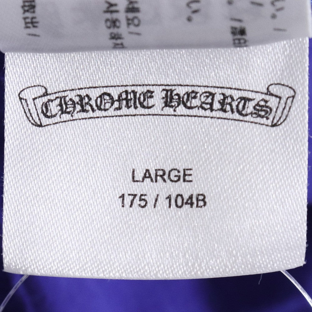 CHROME HEARTS Back Star Print T-Shirt Blue Size L
