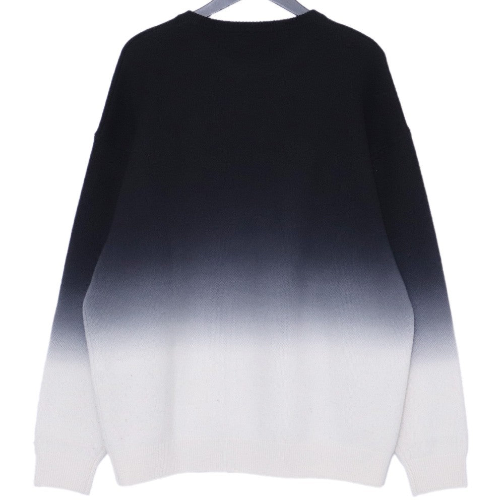 GRAPHPAPER 25AW Gradient Dyed Wool Knit Black/White Size 1