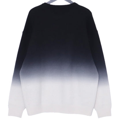 GRAPHPAPER 25AW Gradient Dyed Wool Knit Black/White Size 1