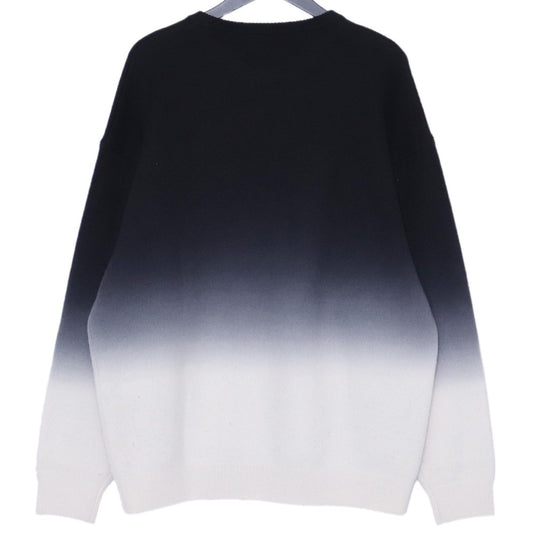 GRAPHPAPER 25AW Gradient Dyed Wool Knit Black/White Size 1
