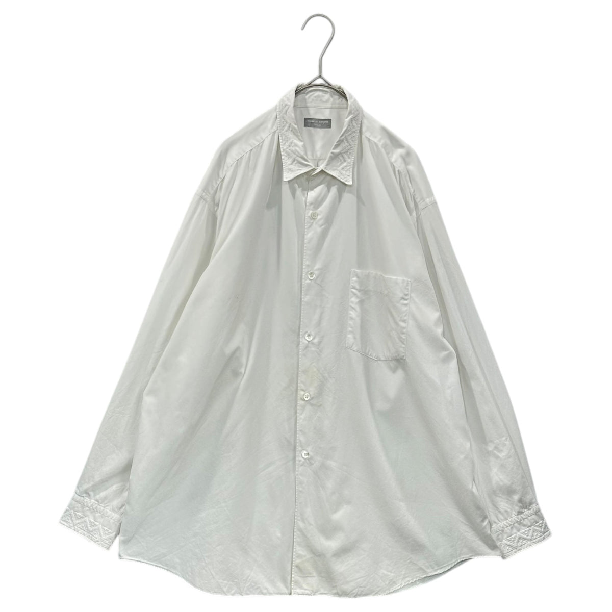 COMME des GARCONS HOMME 90s Geometric Shirt White Size FREE