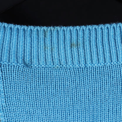 LOUIS VUITTON 21SS Distorted Giant Sweater Blue Size M