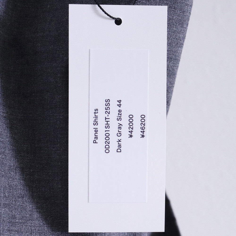 OPPOSE DUALITY 25SS Gray Panel Long Sleeve Shirt Size 44