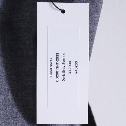 OPPOSE DUALITY 25SS Gray Panel Long Sleeve Shirt Size 44