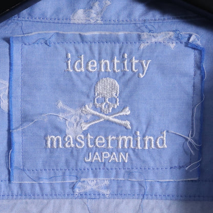 Mastermind Japan Identity Jacquard Skull Shirt Blue Size XS