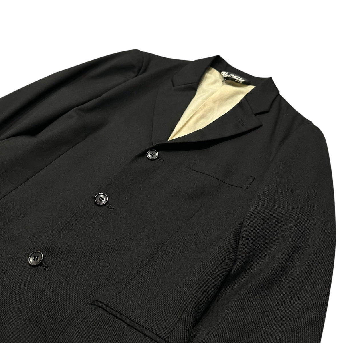BLACK COMME des GARCONS 11AW Wool 3B Jacket Black Size S