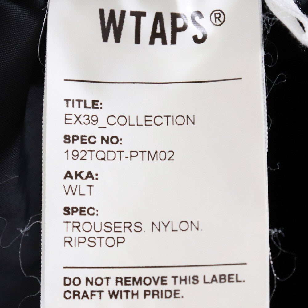 WTAPS 19AW WLT Quilted Nylon Pants Black Size 2