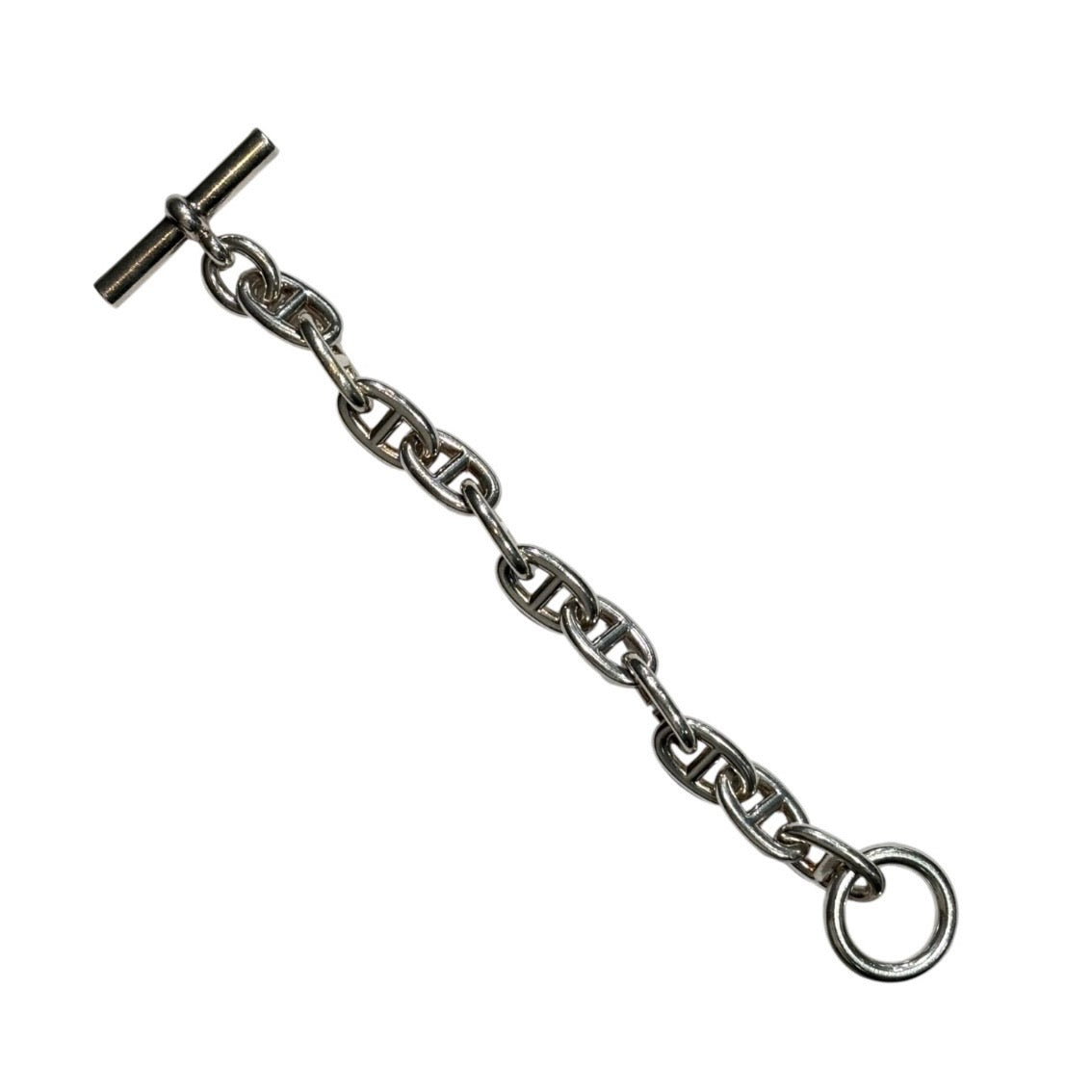 HERMES Chaine d’Ancre TGM 11 Link Bracelet Silver