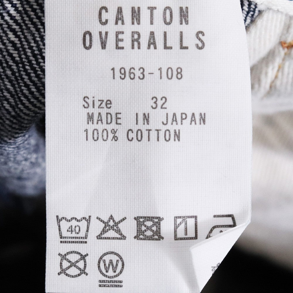 CANTON OVERALLS Basic Work Denim Indigo Jeans Size 32