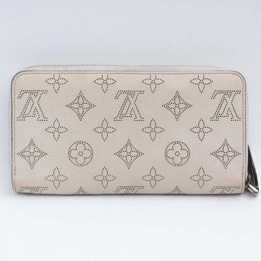 LOUIS VUITTON Monogram Mahina Zippy Wallet White Size F