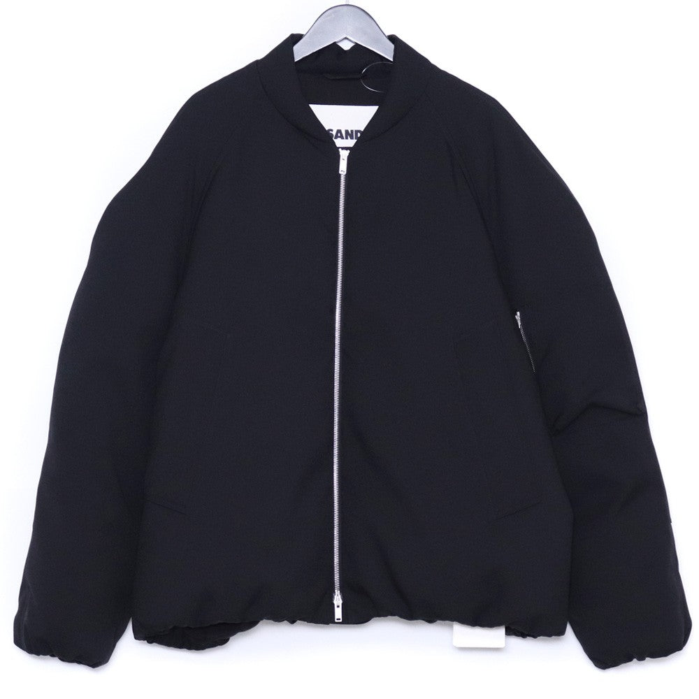 JIL SANDER 24AW Padded Feather Bomber Jacket Black Size 52